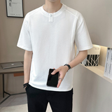 冰丝凉感重磅美式男士设计感潮牌质感短袖T恤半袖T543-P48，商品下架区，电商D246