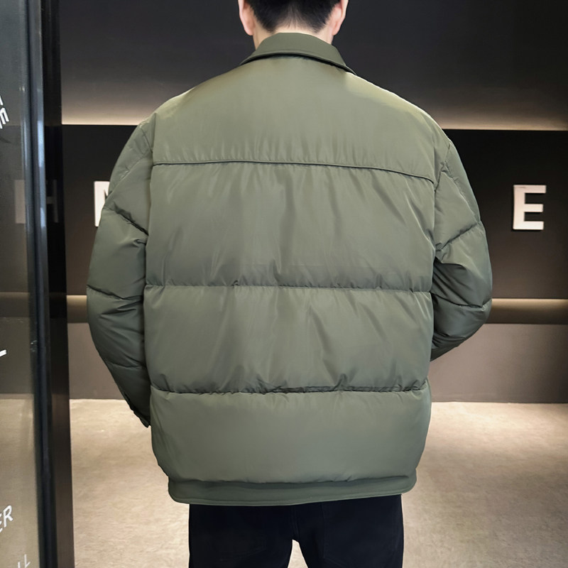 @标有报告冬外套拼接翻领羽绒服潮流男拼接衣YR860-P150,男装羽绒服,电商D246