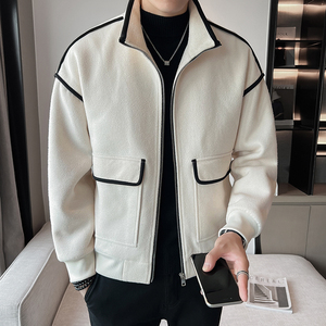 @店主风-不起球高端天鹅绒加厚毛呢呢子冬装夹克外套8062-P135图片