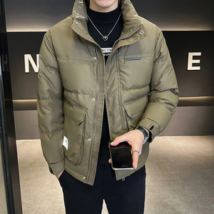@店主风-大免洗皮面料冬立领羽绒服潮流男8622-P100