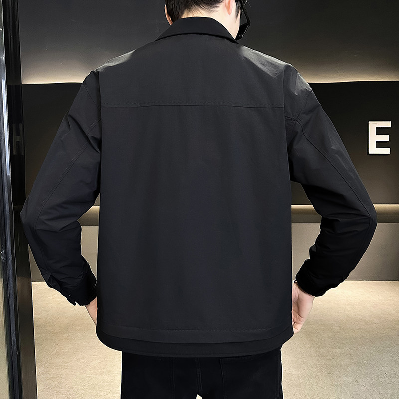 @店主-淘系男士高端针织拼接假两件工装夹克外套2401-P115,男装夹克,电商D246