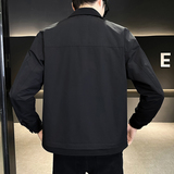 @店主-淘系男士高端针织拼接假两件工装夹克外套2401-P115，男装夹克，电商D246