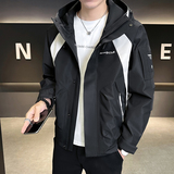 @店主风-冲锋衣春秋季新款工装连帽长袖夹克外套113-P135，男装夹克，电商D246