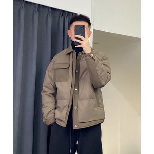 @新标 有报告 网图慎用羽绒服拼接男外套YR885-P195图片