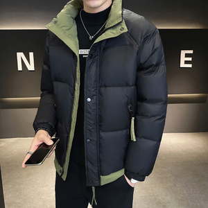 @店主风-大白鸭绒拼接羽绒服男立领拼色976-P125图片