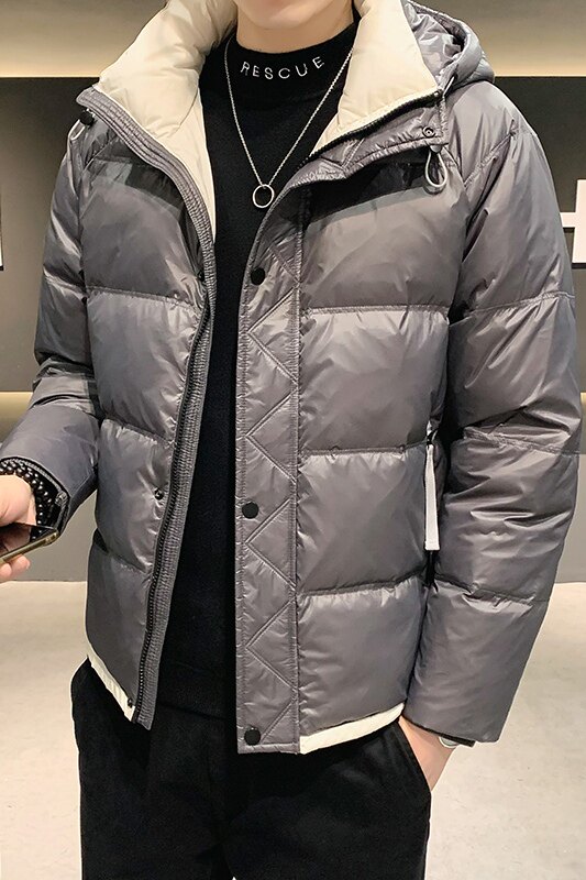 @店主风-亮面冬新款白鸭绒羽绒服潮流男连帽上衣-YR803-P130,男装羽绒服,电商D246