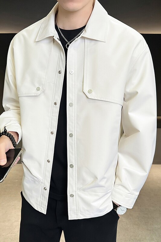 @店主-2025春装淘系男士高端纯色商务工装夹克外套119-P105,男装夹克,电商D246