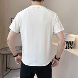 @店主2025新款设计男士高克重圆领短袖T恤半袖6682-P48，男装T恤，电商D246