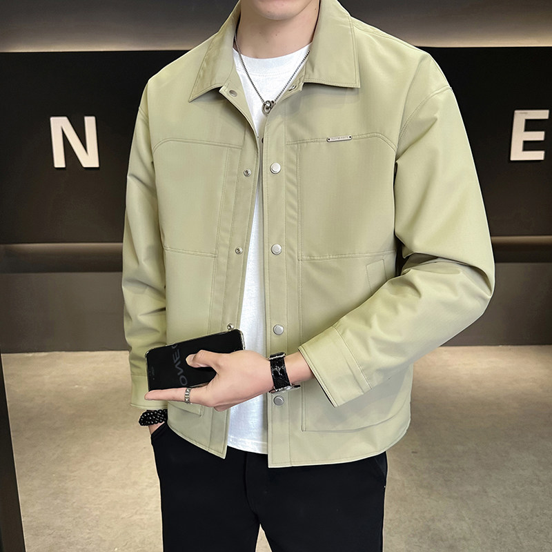 @店主-2026春装男士高端纯色商务工装夹克外套102-P105,男装夹克,电商D246