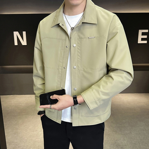@店主-2026春装男士高端纯色商务工装夹克外套102-P105图片