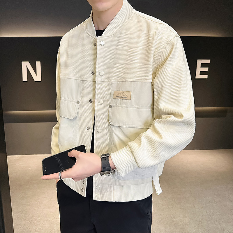 @店主风-针织设计感春秋季工装棒球服长袖夹克外套6006-P125图片