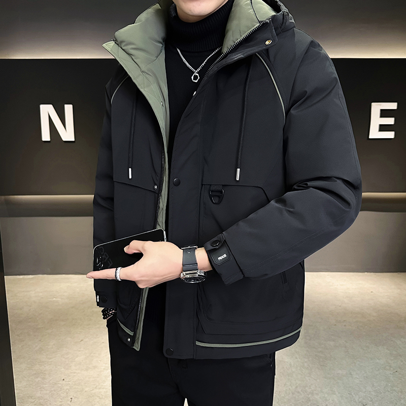 @标-新款冲锋衣外套羽绒服潮流男连帽上衣YR880-P200，男装夹克，电商D246