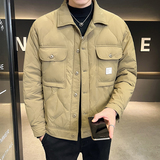 @店主风-美式工装冬新款衬衫领羽绒服潮流男-2521-特P100，男装衬衫，电商D246