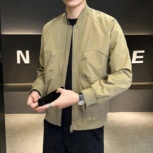 店主风男士飞行服外套2025新款棒球领潮牌工装夹克9937-P95控138