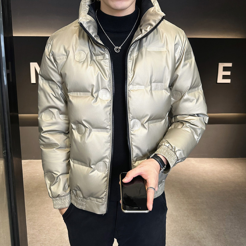 @店主风-跑量冬外套拼接立领羽绒服潮流男上衣YR858-P110,男装羽绒服,电商D246