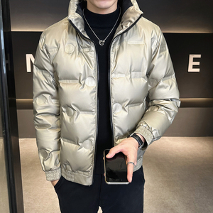 @店主风-跑量冬外套拼接立领羽绒服潮流男上衣YR858-P110