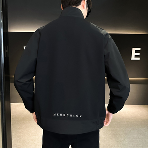 @店主-2024年春秋新款男士高端针织拼接工装夹克外套JK136-P80图片