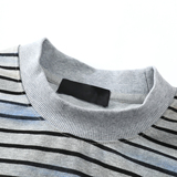 3D平铺抖音慵懒风上衣男条纹扎染针织长袖卫衣圆领WY200-P68，男装卫衣，电商D246