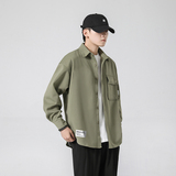 @无影墙-直播大大斜纹秋季新工装长袖衬衫男衬衣外套C30-P45，男装衬衫，电商D246