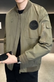 店主风男士飞行服外套2024新款棒球领潮牌工装夹克58126-P110，男装夹克，电商D246