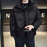 @标泡芙云朵织带拼立领工装羽绒服面包服潮流男外套910-P220，男装羽绒服，电商D246