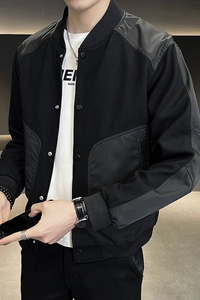 @店主风-针织设计感春秋季工装棒球服长袖夹克外套8602-P105图片