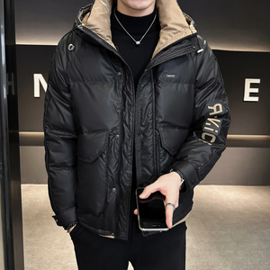 @店主风-大白鸭绒羽绒服男连帽68025-P185控卷后268图片