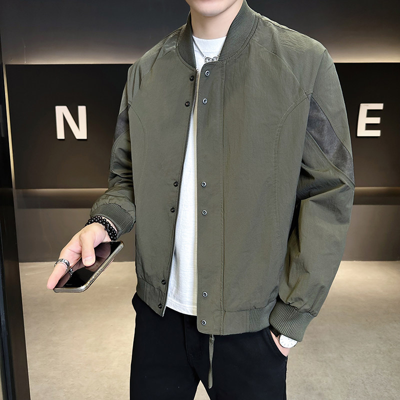 淘系原版面料男士外套定制棒球领工装夹克男26539-P105,男装夹克,电商D246
