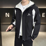 @店主风-冲锋衣春秋季新款工装连帽长袖夹克外套6801-P105，男装夹克，电商D246