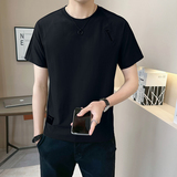 @店主2025新款设计男士高克重圆领短袖T恤半袖6682-P48，男装T恤，电商D246