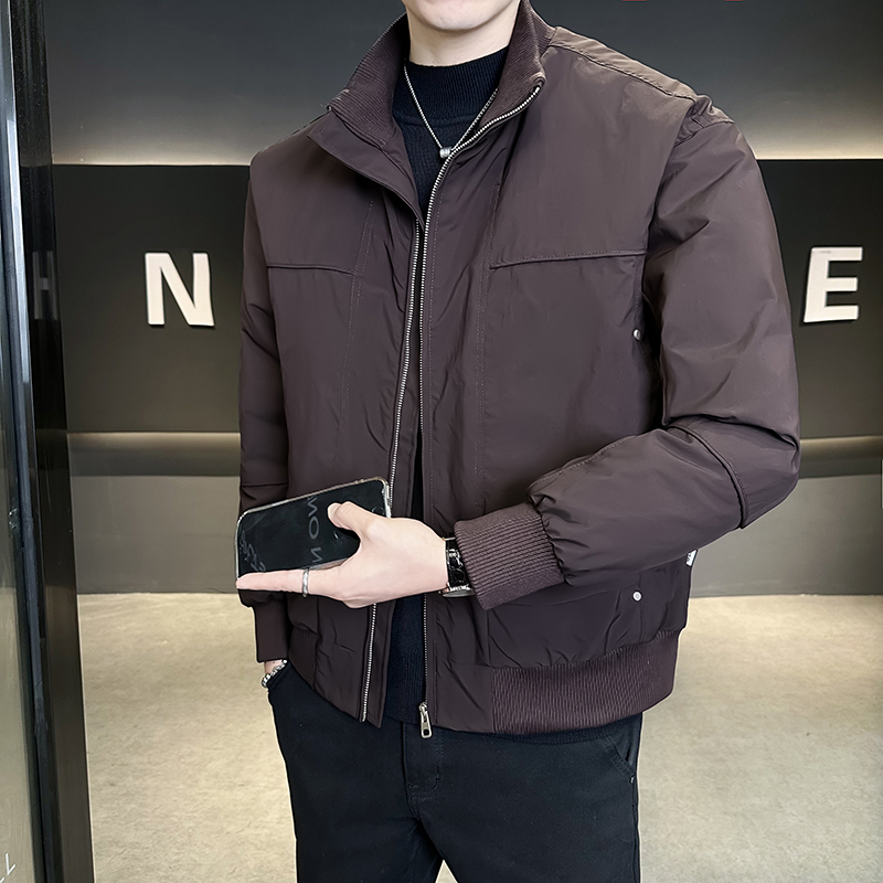 @标2025新款外套羽绒服工装设计高级感男立领外套6833-P205，男装羽绒服，电商D246
