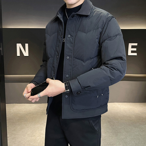 @店主风-冬新款轻薄羽绒服潮流男立领拼接外套-8803-P165图片
