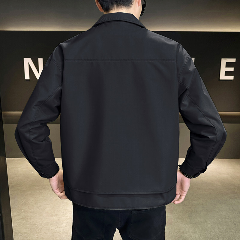 @店主-2025春装淘系男士高端纯色商务工装夹克外套102-P105,男装夹克,电商D246