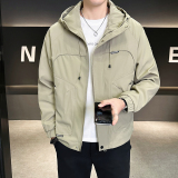 @店主风-冲锋衣春秋季新款工装连帽长袖夹克外套6802-P105，男装夹克，电商D246
