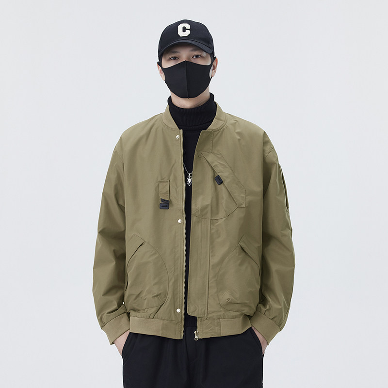 无影墙  2025春秋新款男士重工外套棒球领工装夹克男JK115-P110图片