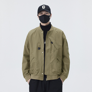 无影墙  2025春秋新款男士重工外套棒球领工装夹克男JK115-P110图片