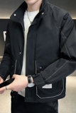 @店主风-抖音设计感春秋季工装立领长袖夹克外套JK108-P85，男装夹克，电商D246