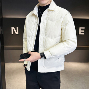 @店主风-冬新款轻薄白鸭绒羽绒服潮流男立领拼接上衣-8803-P165,男装羽绒服,电商D246