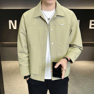 @店主-2025春装淘系男士高端纯色商务工装夹克外套102-P105图片