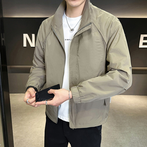 @店主 高级感薄款夹克工装立领网布拼接外套12513-P95控138图片