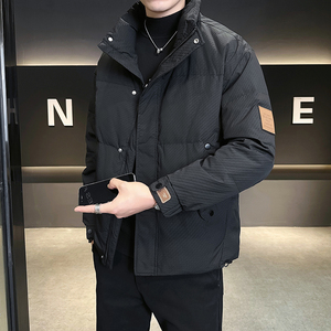 @店主风-大新标90%高克数外套羽绒服男肌理感YR878-特P160,小个子显高大衣穿搭图片