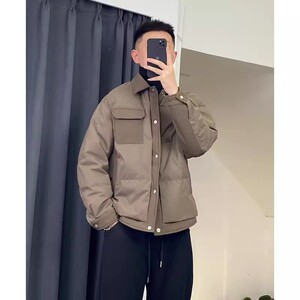 @新标 有报告 网图慎用羽绒服拼接男外套YR885-P195图片
