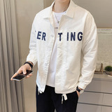 @店主-2026秋装新款男士印花翻领工装夹克外套8857-P80，男装夹克，电商D246