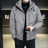 @新标90-2025新款外套羽绒服连帽拼接潮流男上衣8008-P280，男装羽绒服，电商D246