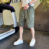 夏季社会小伙短裤男工装松紧五分裤休闲运动薄款8001-P45，男装休闲裤，电商D246