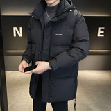 @店主风-新款中长款工装冲锋衣白鸭绒连帽羽绒服潮流1808-P190，男装羽绒服，电商D246