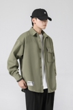 @无影墙-直播大大斜纹秋季新款工装长袖衬衫男衬衣外套C30-P5，男装衬衫，电商D246