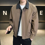 @店主-2025春装抖音男士假两件牛仔工装夹克外套25801-P115，男装夹克，电商D246