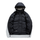 @标-平铺白底冬外套连帽拼接羽绒服潮流男拼接上衣YR852-P165，男装羽绒服，电商D246