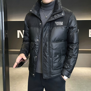 @店主风-新款冬白鸭绒羽绒服潮流男拼接上衣YR876-P185图片